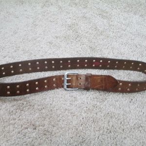Dickies Accessories - Dickies Leather Belt Double Holes 36 Brown Biker Dickies Accessories - Dickies Leather Belt Double Holes 36 Brown Biker